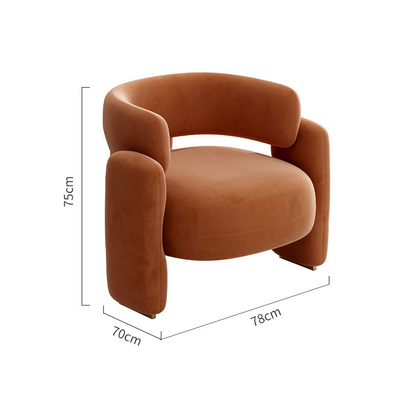 Italian single sofa business lounge area reception area casual sofa light luxury modern reception and negotiation table and chair set