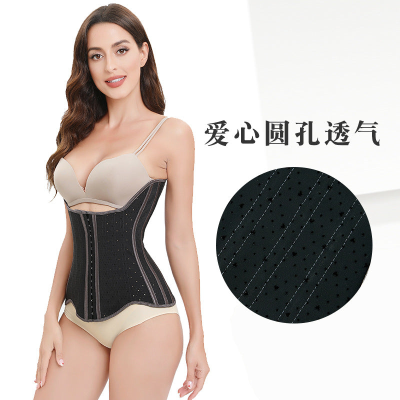 Hourglass goddess [love hole] latex beautiful back waistband abdominal fitness sports waistband shaping body manager