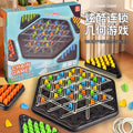 children's geometric chain triangle chess logic thinking training parent-child interactive tabletop game educational toy