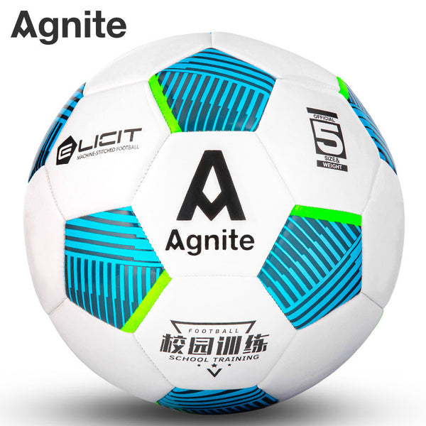 Deli F1240 Football Angnet Standard No. 5 Children's Student PVC Machine Sewn Football Training Match Ball