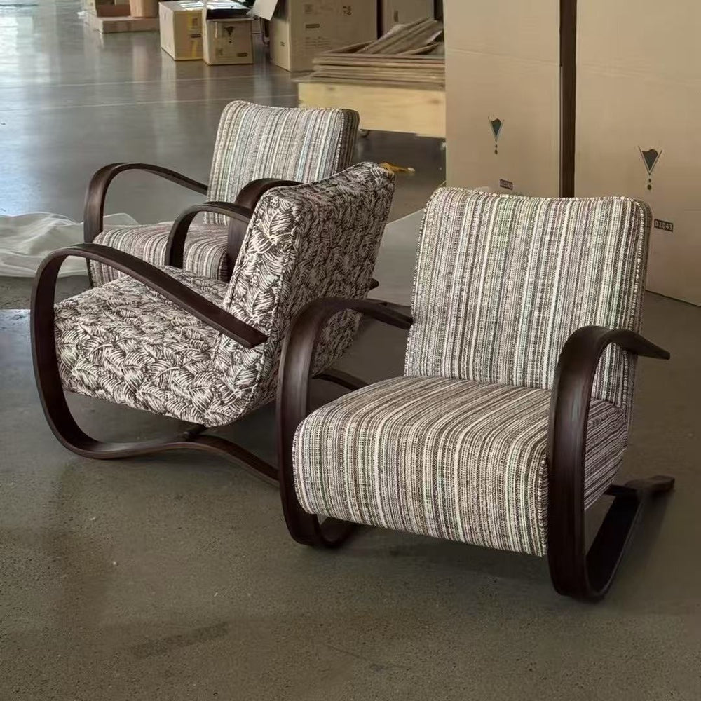 Solid wood sofa chair burke chair living room bedroom home single chair furniture designer rocking chair space capsule high backrest