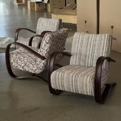 Solid wood sofa chair burke chair living room bedroom home single chair furniture designer rocking chair space capsule high backrest