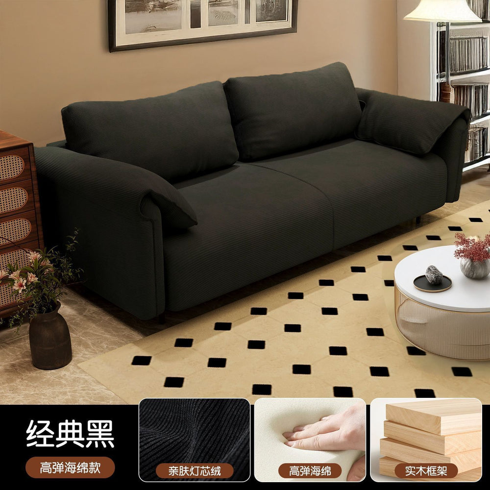 Sofa living room small apartment rental apartment bedroom double three-person clothing store reception rest area fabric sofa