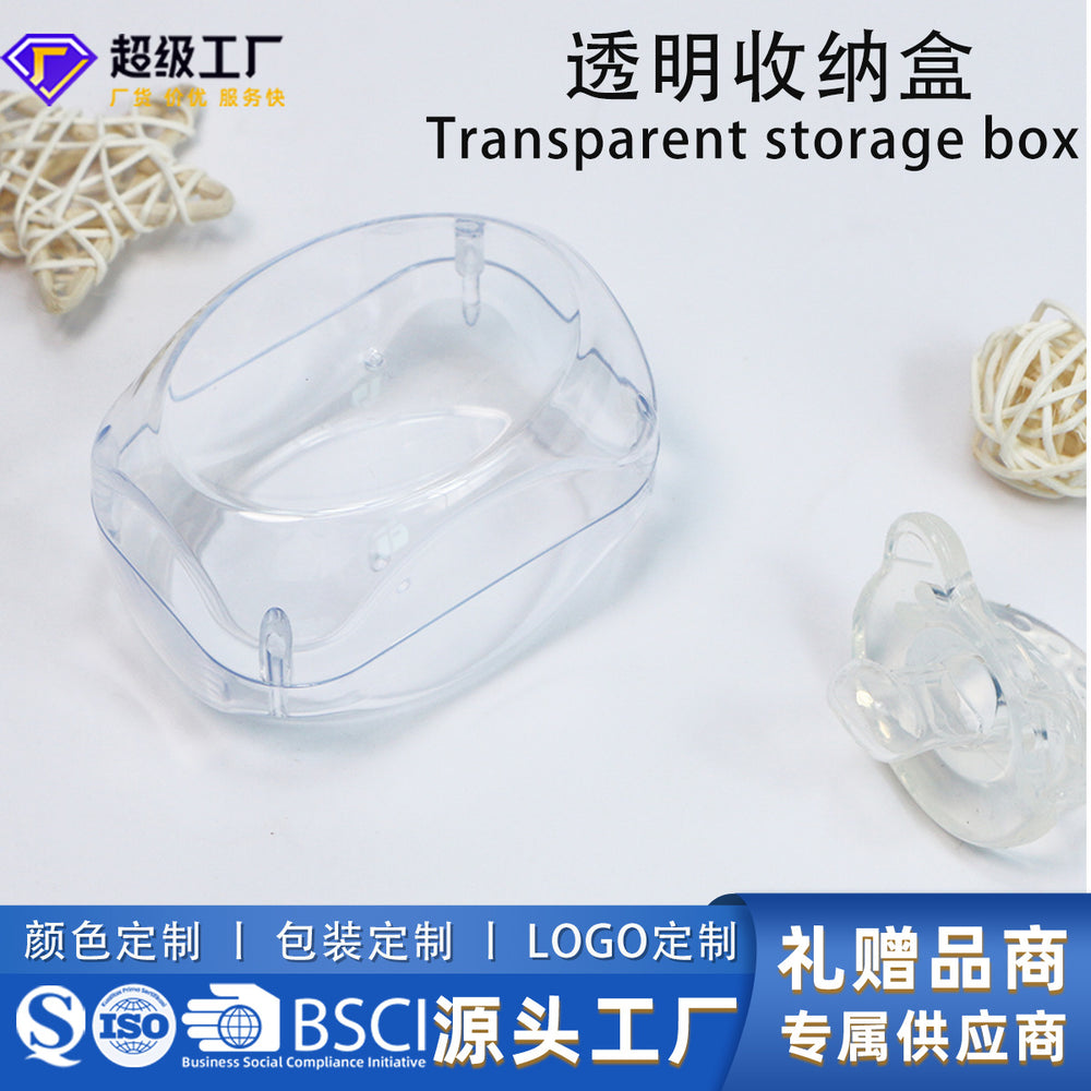 Large inventory of pacifier storage boxes available for wholesale. portable, transparent pacifier cases, sold individually