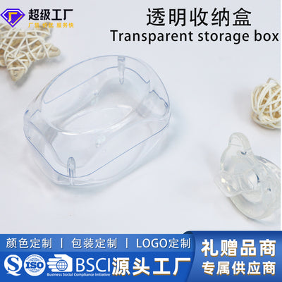 Large inventory of pacifier storage boxes available for wholesale. portable, transparent pacifier cases, sold individually