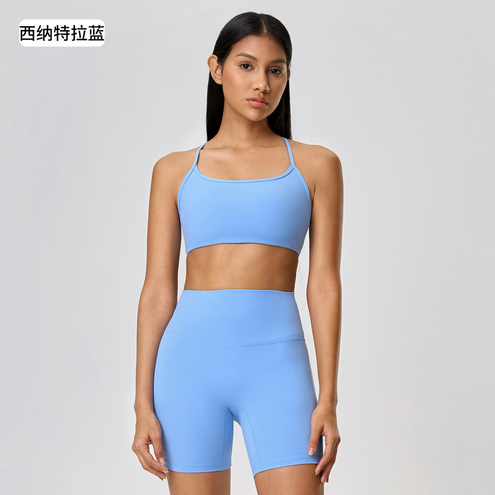 New yoga top: spaghetti strap, beautiful back yoga bra tank top - breathable fitness sports bra for women, summer collection dw399