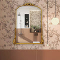 French iron art retro carved dressing table mirror model room for home wall-mounted bathroom mirror fashion full-length dressing mirror