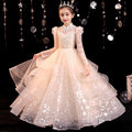 Kids dress flower girl wedding dress wedding host classygirl piano performance catwalk evening dress exportin stock