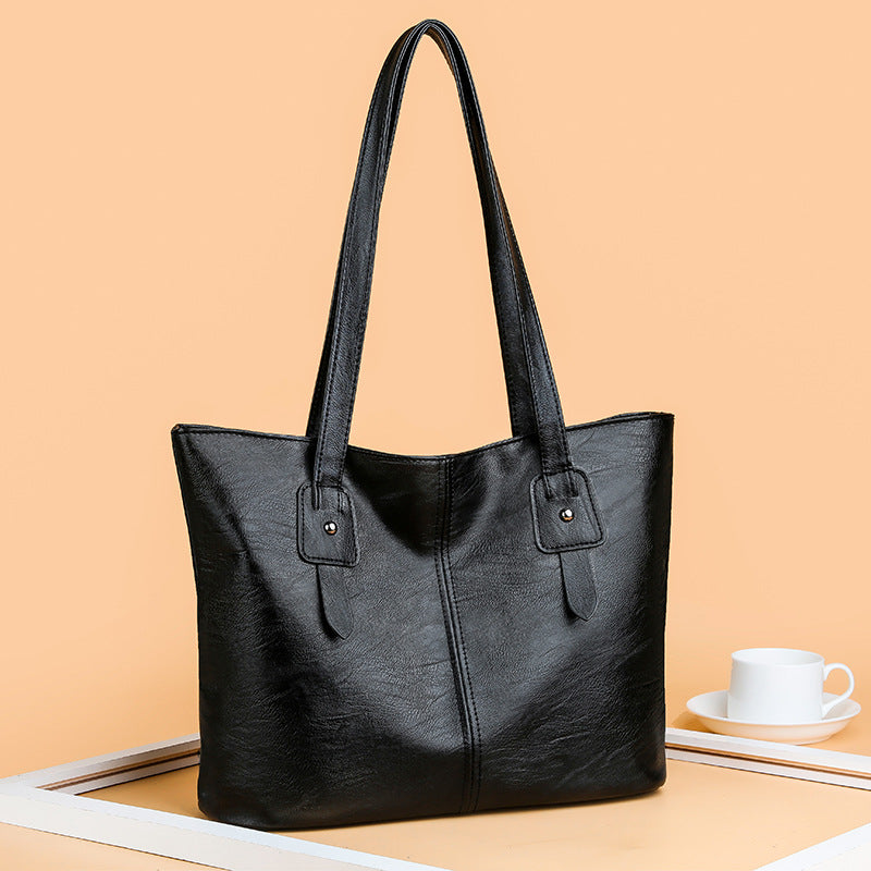 Large tote bag for women, 2024 new collection: minimalist, high-quality, versatile handbag, large capacity shoulder bag, stylish commuter tote