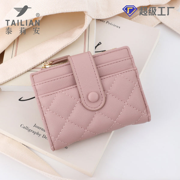 Terian 2024 new embroidery thread Xiaoxiangfeng change bag wholesale multi-card  small wallet women's high-end sense