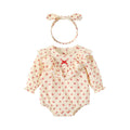 Newborn baby autumn clothes long sleeve romper - cute long sleeve pure cotton bodysuit for baby girls