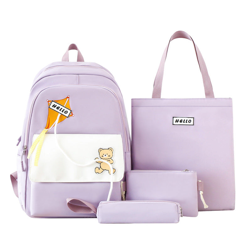 Cross-border new lightweight weight primary school bag large capacity children's backpack junior high school student backpack casual schoolbag