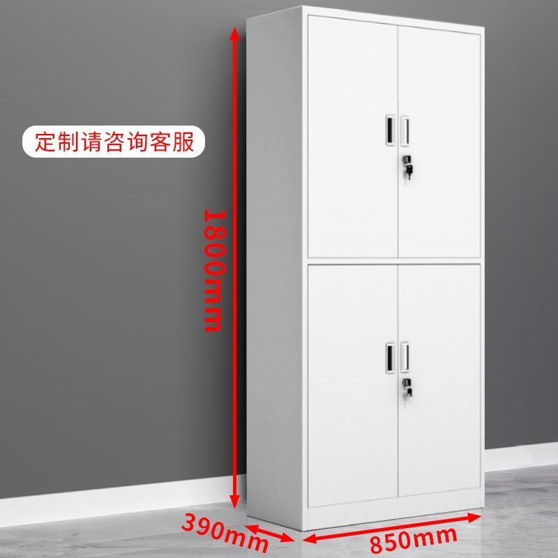 Divided lower section low cabinet steel iron cabinet office financial storage with file cabinet information cabinet for home balcony cabinet