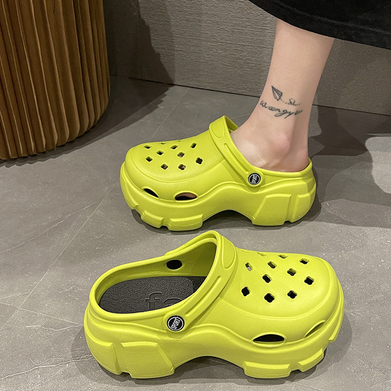 Women's clogs eva outdoor wearable thick sole non-slip 2025 new beach closed-toe sandals and slippers - summer collection