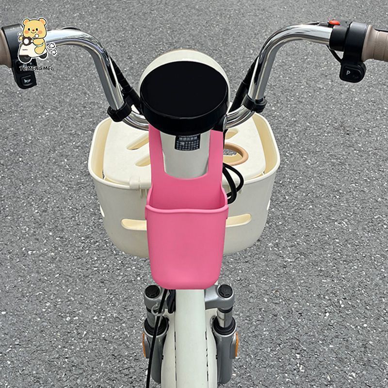 Electric vehicle front storage hanging bag neutral mobile phone bag storage box silicone water cup milk tea holder practical storage handy gadget