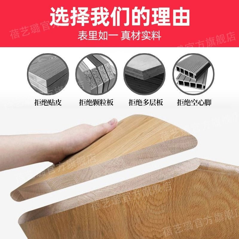 Nordic solid wood dining table modern casualaccessible luxury rectangular japanese table and chair combination dining table for home small apartment