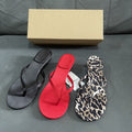 Spanish french cat heel flip flops women's outwear 2024 summer new casualeasiest for matchtravel vacation flip flops