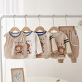 Babycare newborn baby pure cotton double-layer cardigan, korean style autumn outwear, autumn/spring children's clothing