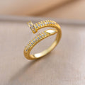 J17 gold - stud ring