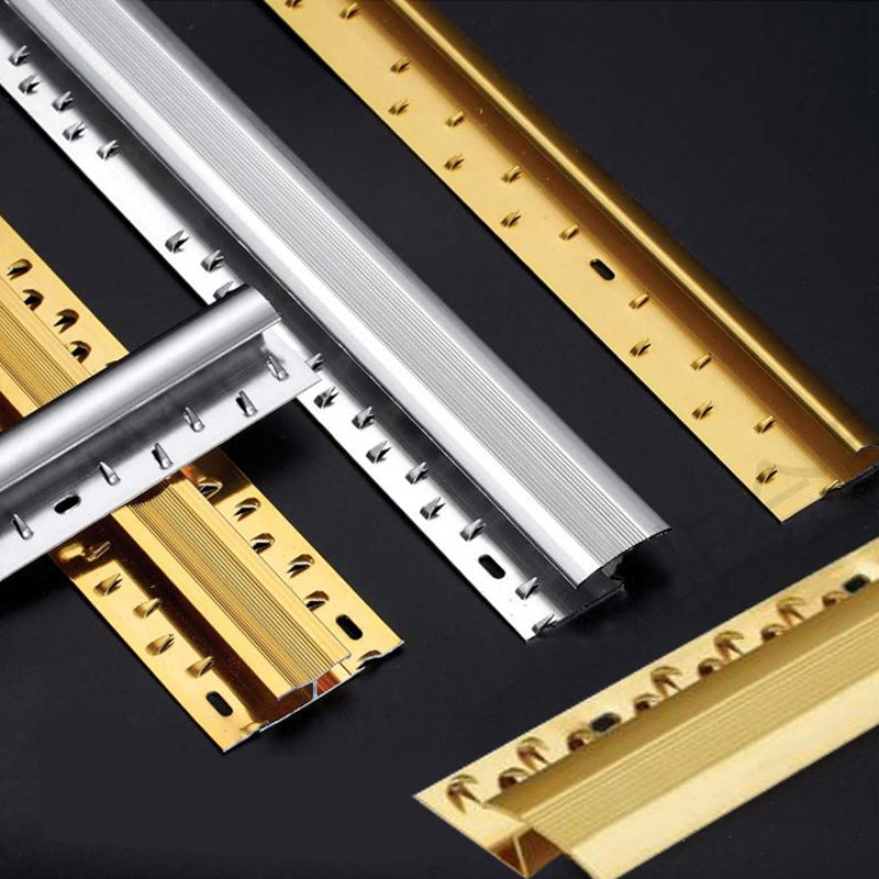 Ready-to-ship wholesale carpet aluminum alloy edge banding, black auxiliary materials, glue, wood strips, door edge trim, backing adhesive, and sponge