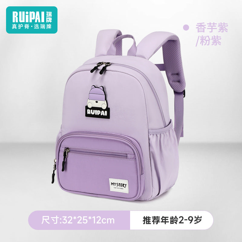 Rui brand kindergarten schoolbag boys and girls children baby backpack ultra-light anti-splashing water 2025 new backpack
