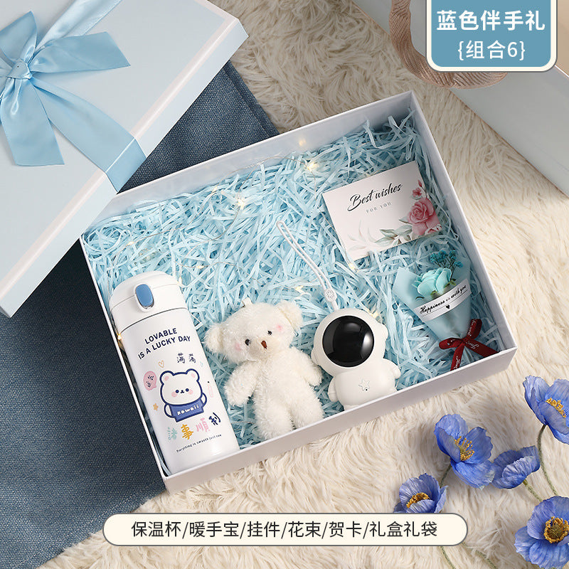 Practical birthday gifts for girls, girlfriends, children, classmates, teachers, creative warm gift box set for Christmas