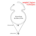 Double layer butterfly necklace wholesale european and american cross-border jewelry simple small diamond design pendant fashion clavicle chain women's short style