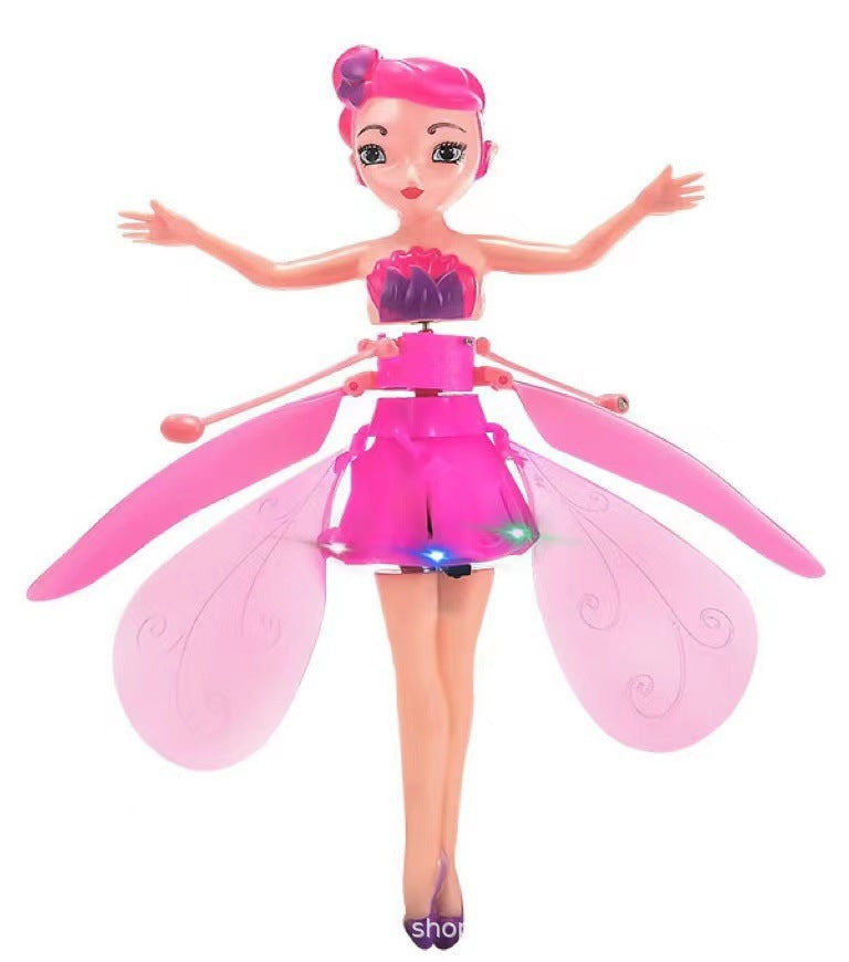 Little fairy sensor aircraft remote control aircraft suspended helicopter resistant to falling and flying cross-border rechargeable kids toy