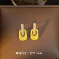 [set] cross-border unique ring pendant earrings gold niche design necklace women's fashion accessible luxury clavicle chain