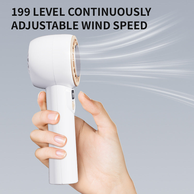New cross-border high-speed handheld ice fan with digital display