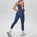 New arrival cross-border brushed back tight i-shaped back high waist yoga suit sports running fitness two-piece set