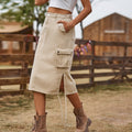 European and american women's clothing  cross-border foreign trade  new arrival denim tie backworkwear skirt casual mid-length skirt trendy