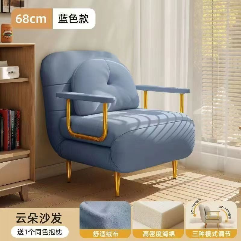 Sofa bed folding dual-purpose small apartment single living room balcony multi-functional new arrival double retractable cloud bed
