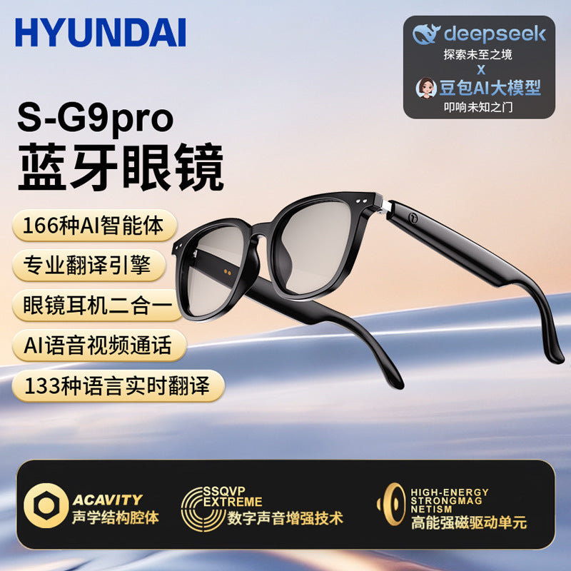Smart ai translation glasses simultaneous interpretation 144 languages real-time translation conference recording wireless translation headset