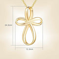 Minimalist cross pendant choker - vintage necklace