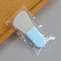 Lake blue handle: knife-shaped short handle brush