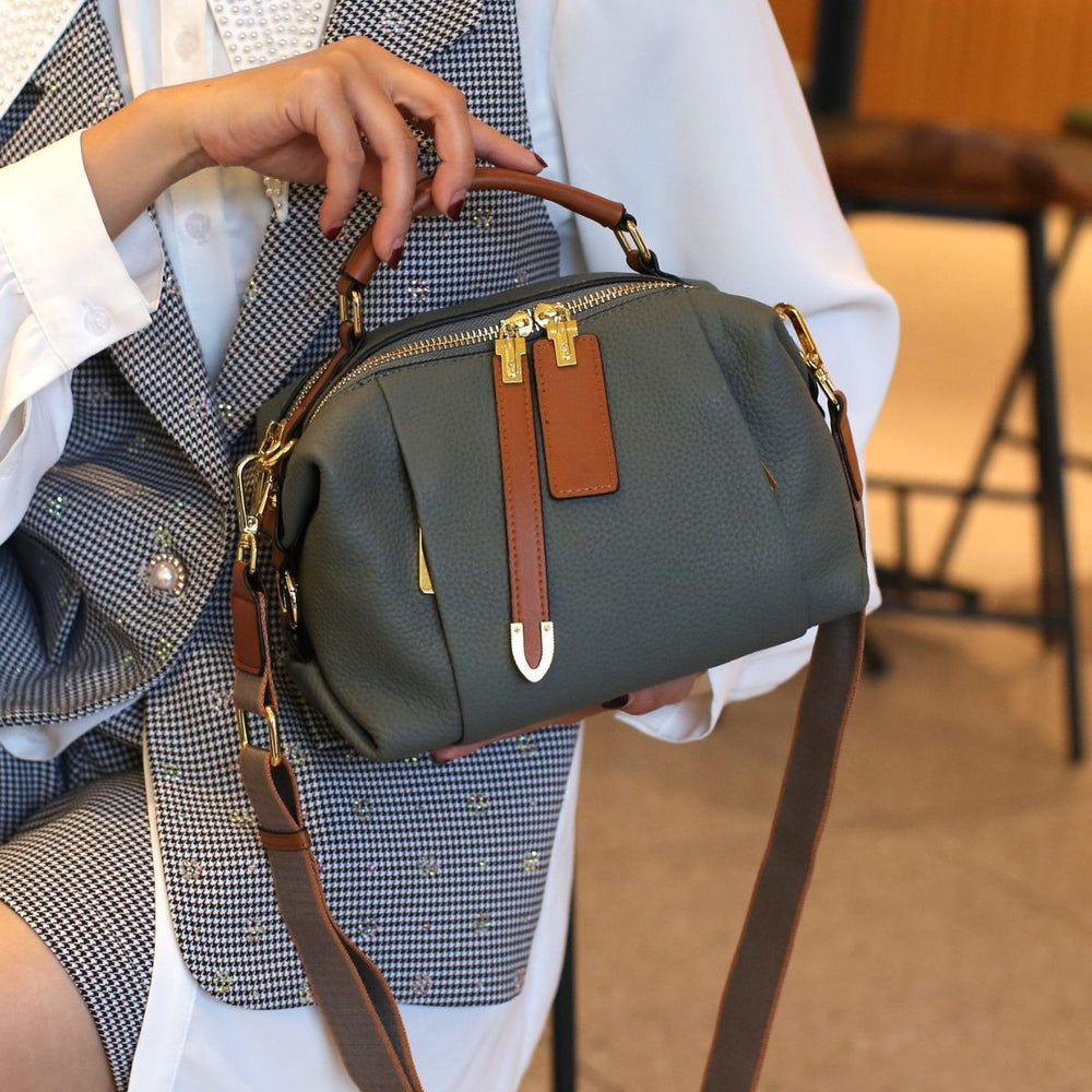 Genuine leather women's bag classy sense 2025best sellingfashionretro shoulder bag togo first layer cowhide satchel crossbody bag