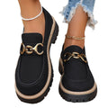 british style small leather shoes for women spring & fall  new arrivalfashioneasiest for matchretrocasual thick heel thick soleflats
