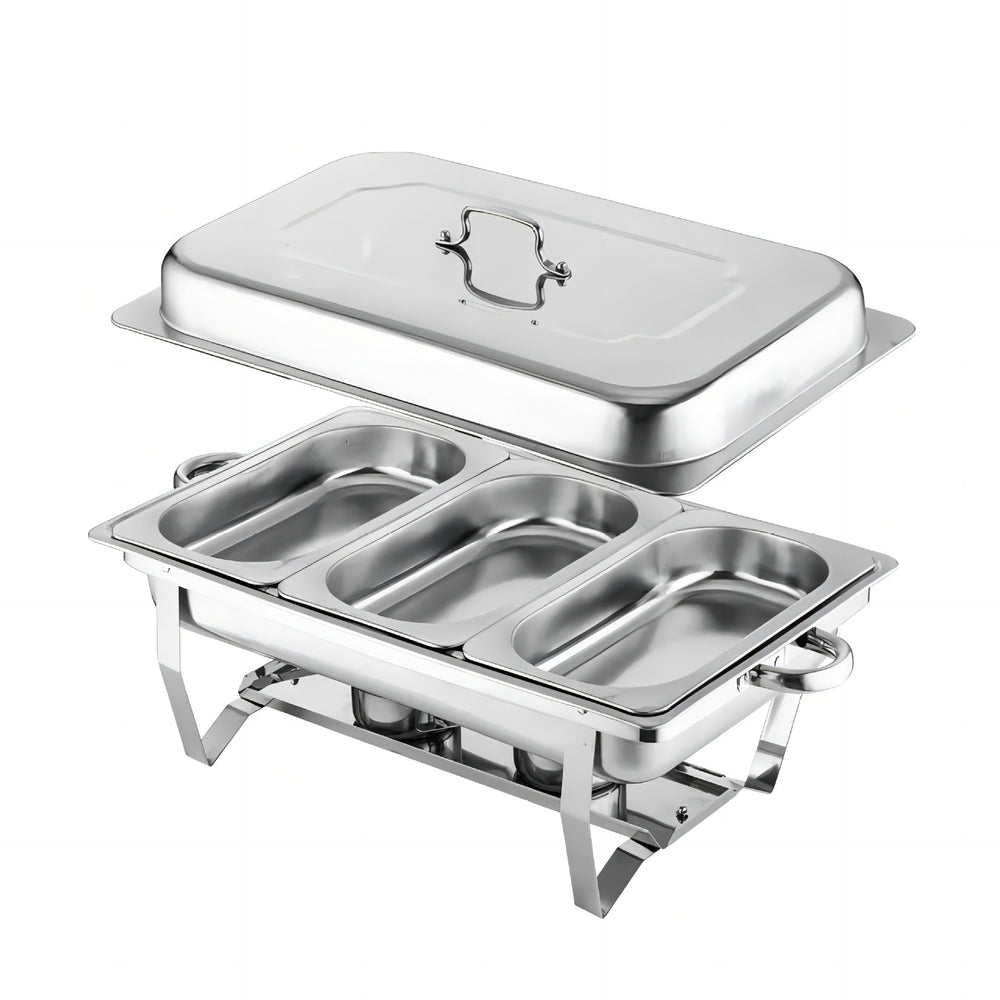 Amazon stainless steel buffet warmer - foldable flip-top square alcohol stove - food heating buffet stove - hotel dining stove