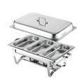 Amazon stainless steel buffet warmer - foldable flip-top square alcohol stove - food heating buffet stove - hotel dining stove