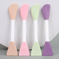 Double-ended silicone brush mask brush knife type + shovel type soft rubber head brush diy mask adjustment tool dual-purpose makeup brush