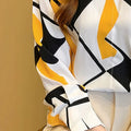 wholesale women's long-sleeved shirts, fashionable women's shirts for spring, summer, and autumn, new cross-border printed designs