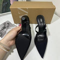 Za new 2024 summer women's shoes: mesh high heels, stiletto heels, thong sandals, low-cut open heels, breathable mules, and sandals