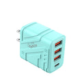 exclusive 3usb+pd mobile phone charger, multi-u port european and american standard british standard four-port fast charging head, new plug