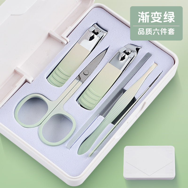 German stainless steel angled edge nail clipper set - wholesale available, starting from one piece. complete manicure and pedicure tool kit with storage box