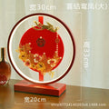 Red festive wedding table lamp bedroom bedside lamp wedding room everlasting light gift wedding creative led warm romantic