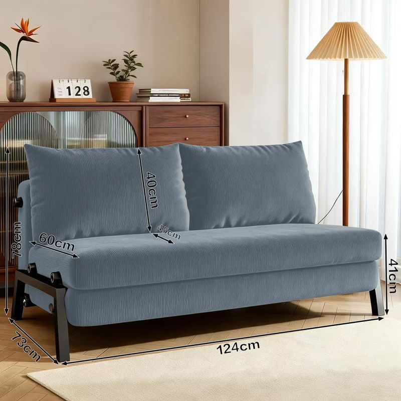 New trendy sofa bed: convertible folding sofa bed, multifunctional for home living room or balcony, single person expandable folding bed
