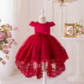 Amazon cross-border new arrival girl performance skirt trailing lace mesh tutu birthday party skirt baby dress