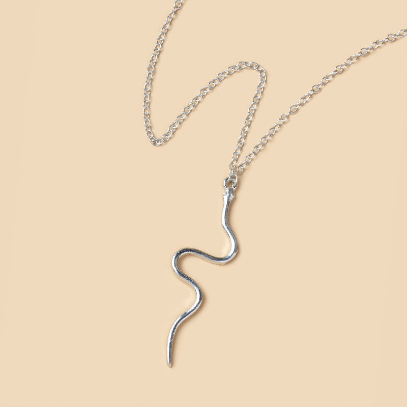 Wholesale snake necklace fashion jewelry - european & american style, summer electroplated, unique & trendy, vintage snake pendant, sweater chain for women