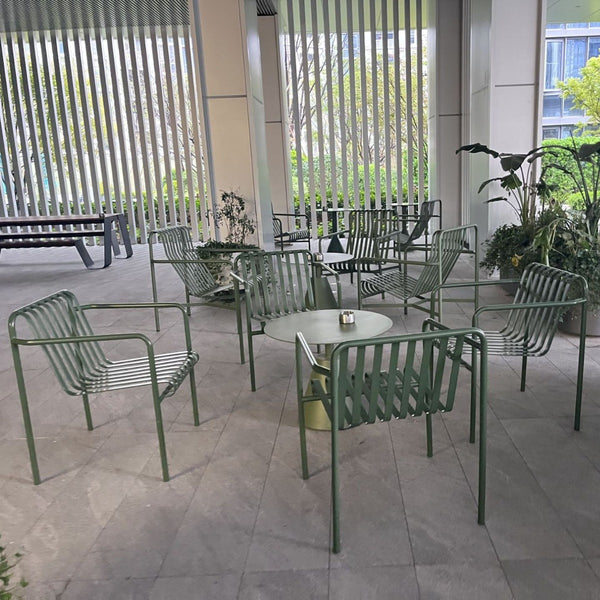 Outdoor leisure table and chair municipal garden garden landscape courtyard milk tea shop coffee shop leisure table and chair set combination